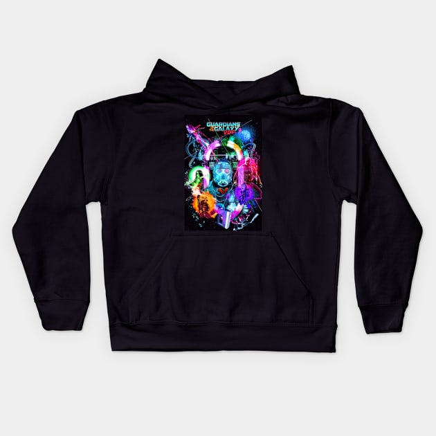 GOTG Vol 3 Kids Hoodie by SecretGem